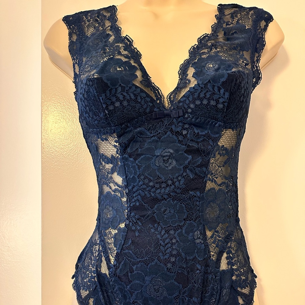 NWT La Perla Navy Blue Lace Bodysuit - Picture 6 of 10